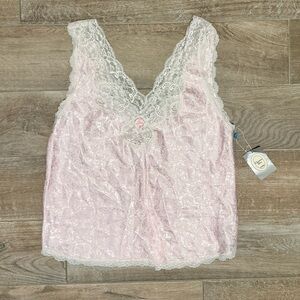 Vintage Christian Dior Lingerie Lace and Silk Tank